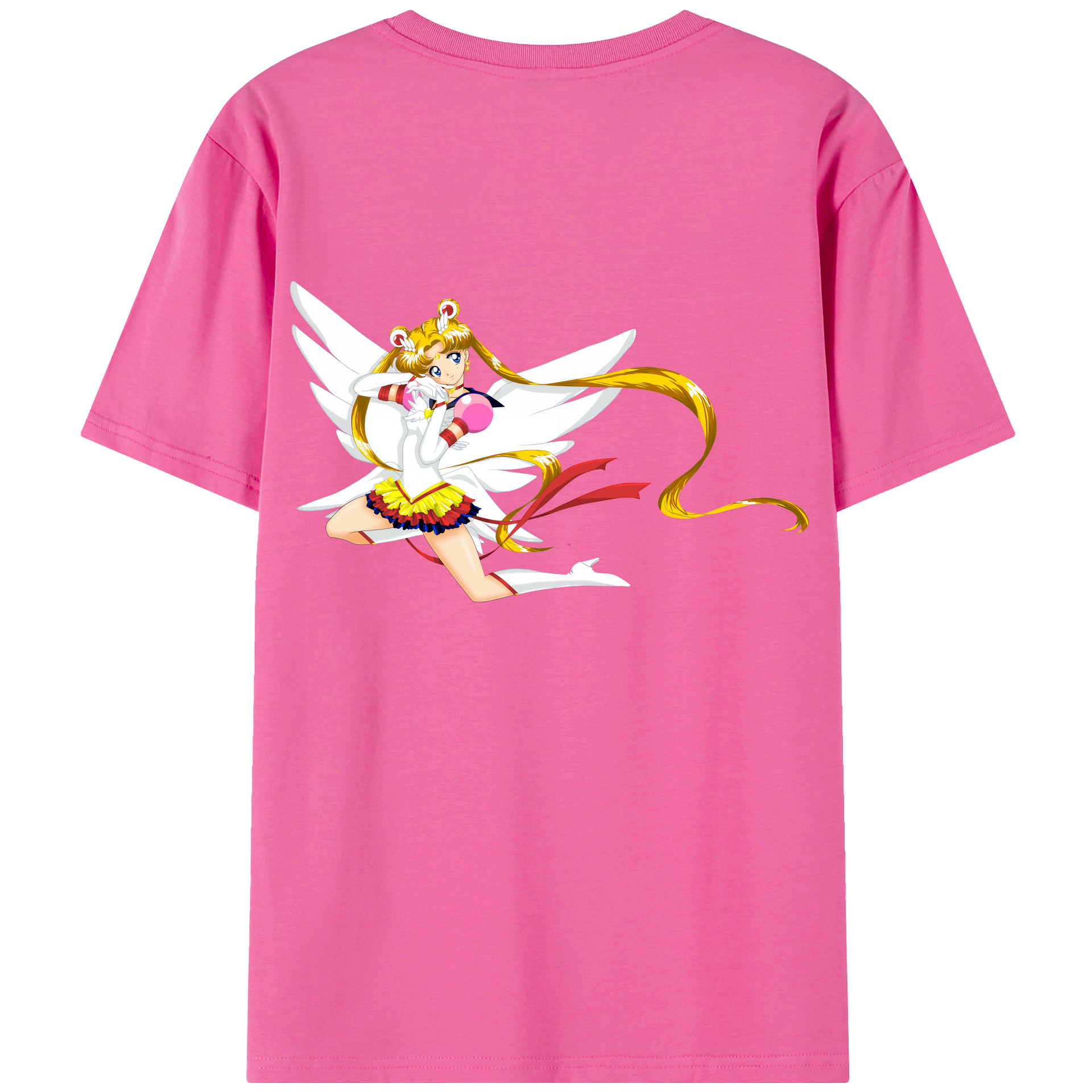 （画像用） 美少女戦士セーラームーン 月野 うさぎ つきの うさぎ Sailor Moon Tsukino Usagi レディース半袖Tシャツ(バックプリント)